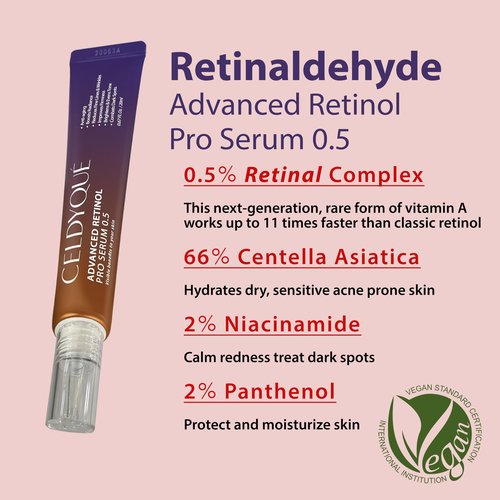 100% Pure Volufiline Concentrate & Advanced Retinol Pro Serum 0.5 - Firming, Anti-Wrinkle, and Radiance-Boosting w/Centella Asiatica Niacinamide Hyaluronic Acid for Mature Skin Korean Skincare