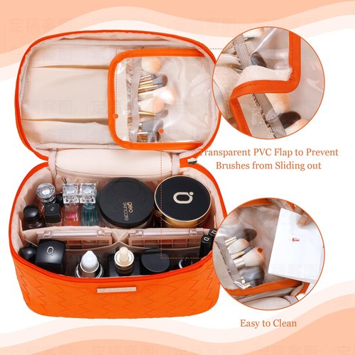Dajasan Large Capacity Makeup Bag+ Mini Jewelry Case