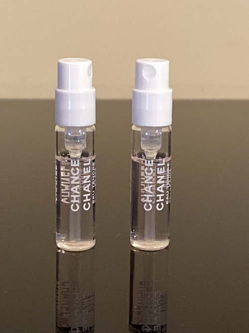 Set of 2 - Chance Eau Tendre for Women, Eau De Parfum Spray 0.05oz/1.5ml Vial Sampler