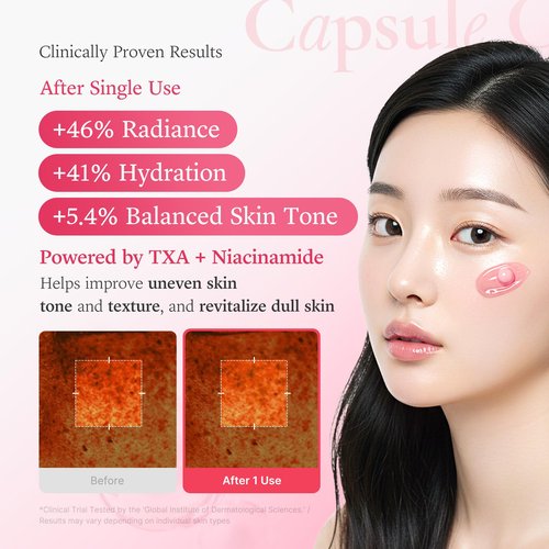 medicube TXA Glow & Care Duo: TXA+Niacinamide 15% Glow Facial Serum and TXA+Niacinamide Capsule Cream