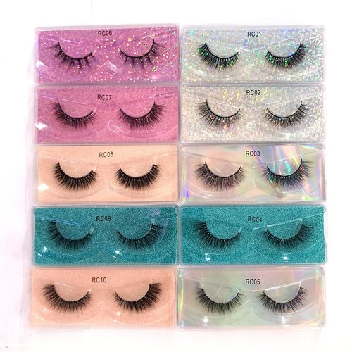 Ellazzle 30 Pairs False Eyelashes Natural, Wholesale 5D Fuffy Volume Lashes, Faux Mink Eyelash Bulk with Portable Boxes