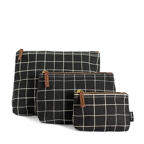 maika Recycled Canvas Large Travel Pouch, Belvedere