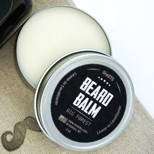 Big Forest Beard Balm - Beard Butter for Men 2 OZ - Blend of Premium Organic Oils & Shea Butter - Light Hold - Great for Grooming Facial Hair of All Lengths & Styles