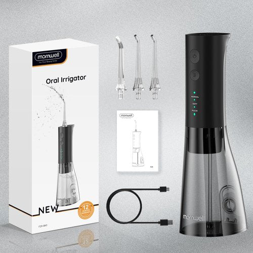 Water Flossers for Teeth, 300ML Cordless Water Flosser, Mornwell 3s Pressure Crescendo Oral Irrigator, Professional Rechargeable Portable Water Flosser