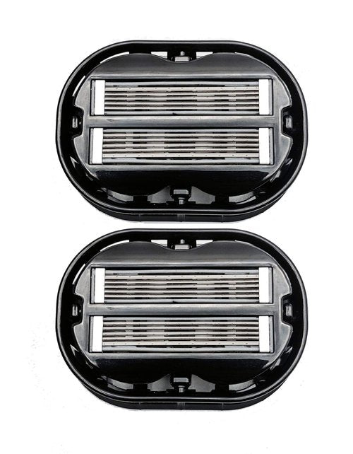2X Classic Omnishaver - Black - The Fastest Way to Shave Head, Legs, Arms, Body | an Alternative to Disposable Shaving Razors Self Cleans & Strops During Use with Durable Blade | Bald Shaver for Men