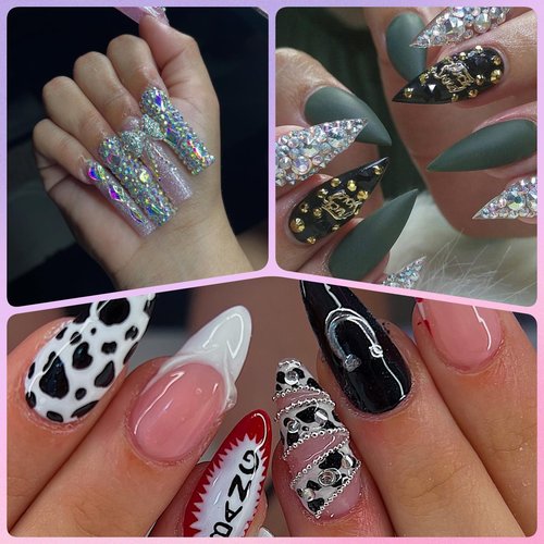 OPMADM 3 Boxes Nail Charms and Gems Nail Art Charms Charms for Nails Design Rhinestones for Nails Caviar Beads Pearls