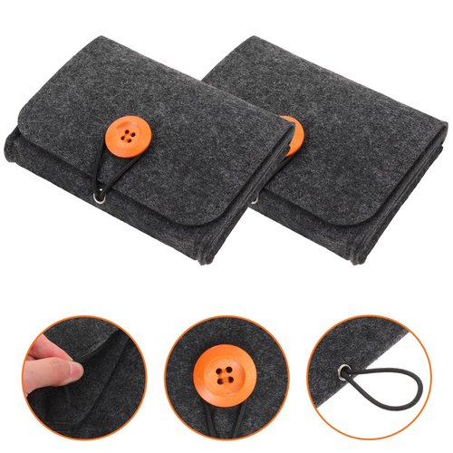 FOMIYES Purse Essentials Purse Essentials 2Pcs Essential Oil Carrying Case Bag Portable Essential Oils Travel Organizer Pouch Bag Essential Oil Storage Essential Oil Storage