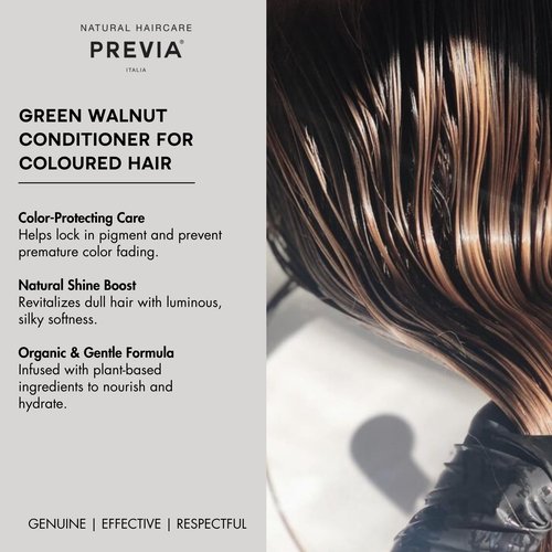 PREVIA Keeping Organic Green Walnut Colour Shine Coloured Hair Conditioner 250 ml