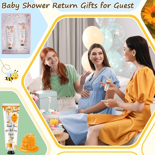Swiffen 48 Sets Honey Hand Cream Gifts Bulk Baby Shower Hand Cream Travel Size Lotion Bulk Fall Thanksgiving Party Supplies Favors Birthday Wedding for Guest