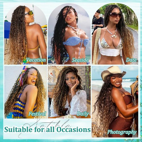 Human Braiding Hair for Boho Braids 16 Inch 120g Deep Wave Bulk Boho Human Hair for Braiding Curly Knotless Bohemian Braids 12A 100% Brazilian Virgin No Weft Extensions 3 Bundles/Pack Natural Black 1B