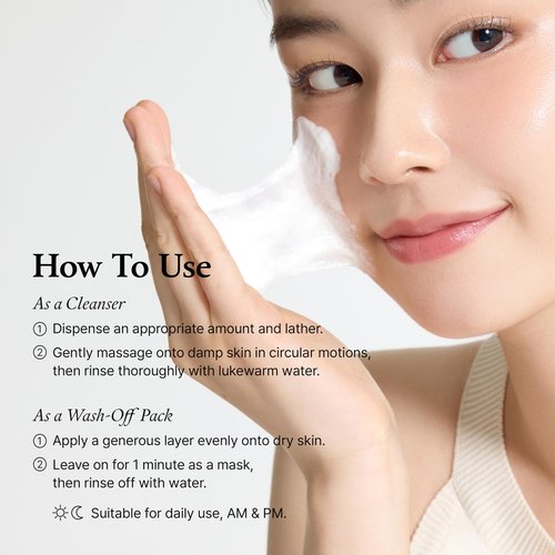 FULLY Rice-Dough Mask Cleanser, Hydrating Mask, Nourishing, Low-pH Formula, Clear Pores, Face Wash, Dry & Sensitive Skin, Vegan Korean Skincare 4.39 fl.oz