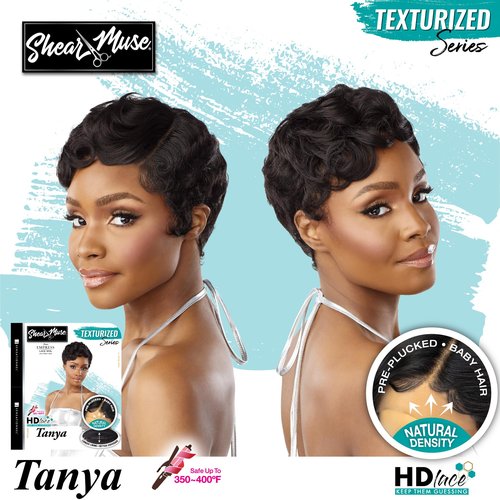 Sensationnel Shear Muse Lace Wig - Tanya Deep Laceparting Hand Tied Ready to Wear Synthetic Prestyled Units (LIGHTASHBROWN)