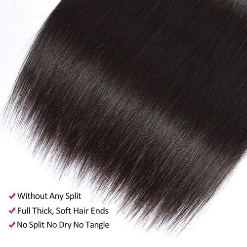 Straight Bundles Human Hair one Bundles 16 Inch 100g/Pack 12A Brazilian Virgin Hair Black Single Bundles