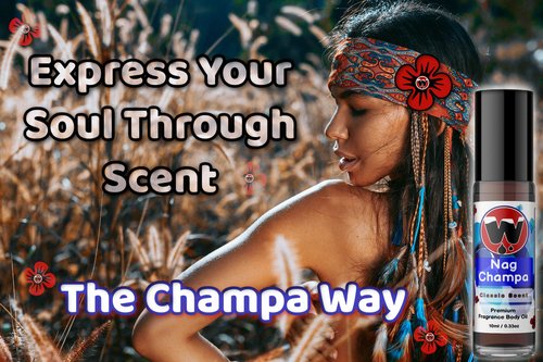 WagsMarket - Nag Champa Perfume Oil, from 0.33oz Roll On to 4oz Glass Bottle (4oz Glass Bottle)