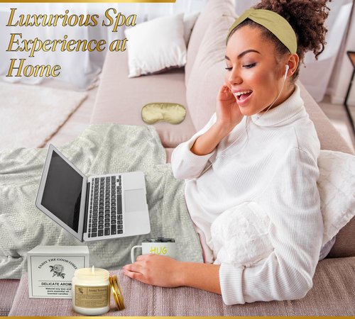 Cozy Socks & Comfort Soup Yellow Gift Basket for Women: Perfect Self Care Kit, Get Well Soon, Birthday, Surgery Recovery, or Sympathy Gift Box