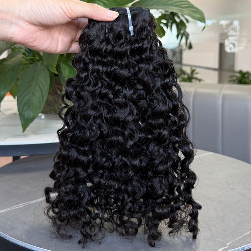 VIPbeauty Burmese Curly Human Hair Bundles One Curly Bundles Unprocessed 3C4A Burmese Raw Hair Extension Real Human Hair 16A Natural Color Spiral Hair Weft Extensions Quick Weave Bundle 14 Inch