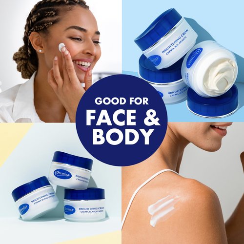 Dermisa Brightening Cream with 4 Natural Botanical Extracts | Helps to Brighten and Hydrate Skin | Contains Kojic Acid, Licorice Extract, Arbutin and Indian Gooseberry (AMLA) | 1.5 OZ | Pack of 2