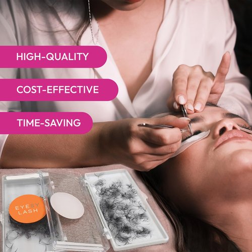 Eyesy Lash 448 Narrow Promade Fans & 500 Promade Fans - Premade Volume Lash Extensions