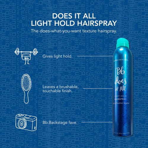 Bumble and bumble. Does It All Light Hold Hair Spray | Light Hold + Brushable Finish | Curly, Wavy, Straight, 10 Ounce