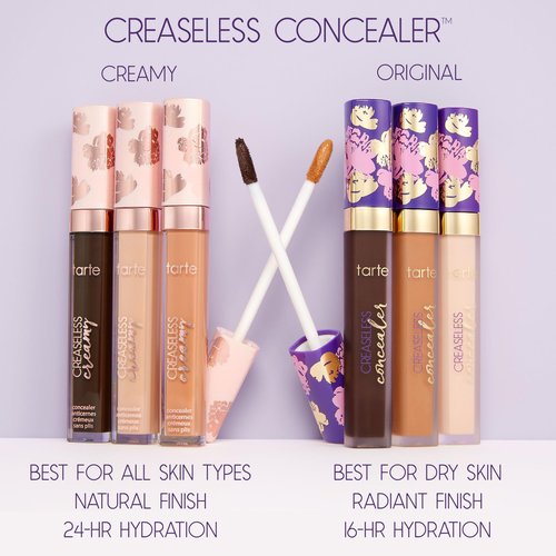 tarte creaseless creamy full-coverage concealer - 22N light neutral (light skin with a balance of warm & cool undertones) - full size