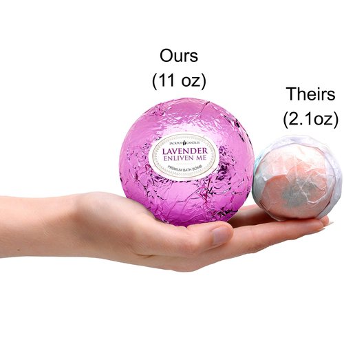 Ocean Breeze Lavender Bath Bombs Gift Set of 2 with Ring Surprise Inside Each Made in USA