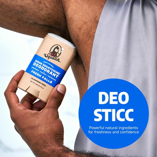 Dr. Squatch Natural Deodorant for Men – Fresh Falls – Odor-Squatching Men's Deodorant Aluminum Free (2.65 oz)