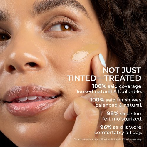 PÜR Tinted Sunscreen for Face, 4-in-1 Skin Tint - Broad Spectrum Mineral Sunscreen, SPF 50 - Tinted Facial Moisturizer, Primer & Foundation for Sun Protection - Lightweight, Buildable Coverage – Bone