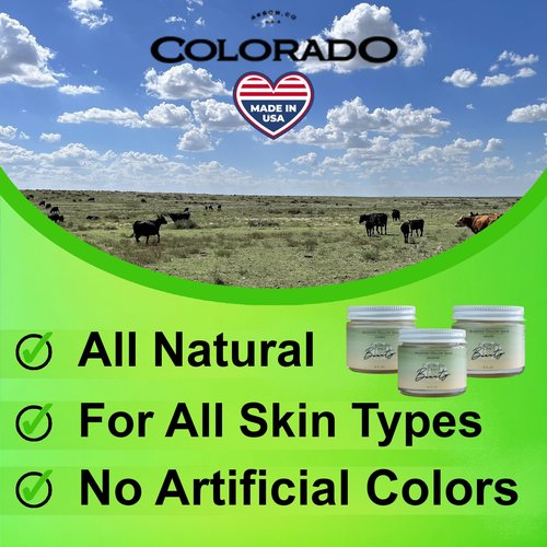 Colorado Craft Beef Whipped Tallow Balm, Healing Formula, Pasture Raised, 2 fl oz (Packaging May Vary)