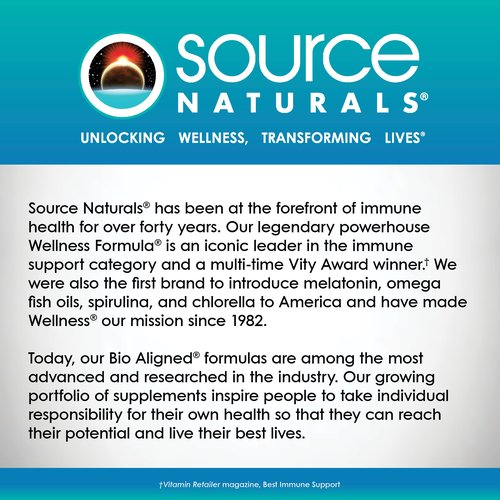 Source Naturals Wellness Formula Bio-Aligned Vitamins & Herbal Defense Advanced Immune Support* - Dietary Supplement & Immunity Booster - 240 Capsules