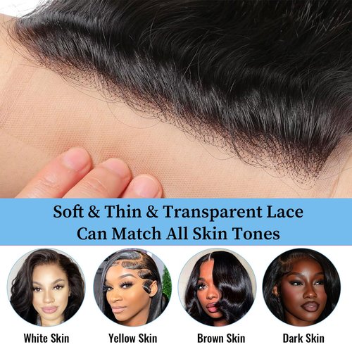 Kinky Straight 2x6 HD Lace Frontal Closure 12A Brazilian Raw Virgin Yaki Kinky Straight Human Hair Closure Natural Hairline Pre Plucked 12 Inch