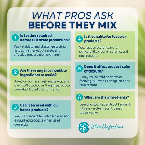 Skin Perfection Leucidal Liquid Complete - Ideal Water Based Moisturizer & Lotion Making Supplies - Natural Preservative Alternative with Root Ferment Filtrate, Lactobacillus & Coconut Fruit Extract
