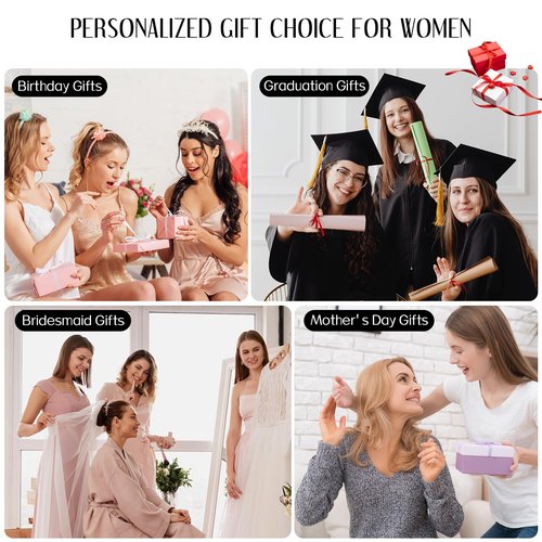 CLOUDWINGS Women Gifts | Initial Makeup Bag Set for Girl Personalized Gifts for Bridesmaid Friend Graduation Teachers PU Leather Cosmetic Travel Toiletry Bag(Beige,A)