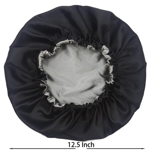 SAYMRE Satin Bonnet Silky Sleep Cap,Adjustable Hair Bonnet for Braids Curly Hair