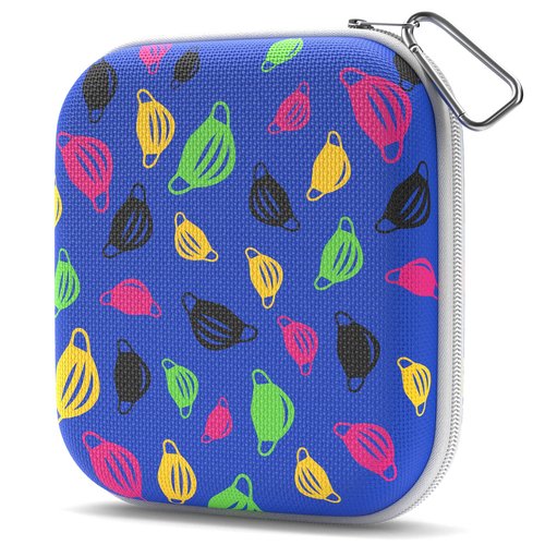 OPTIPAK Multipurpose Purse Pouch | Neoprene Makeup Bag with Zipper Pouch & Carabiner Keychain | Portable Travel Cosmetic Bag, Women’s Travel Makeup Tote (Pack of 1)