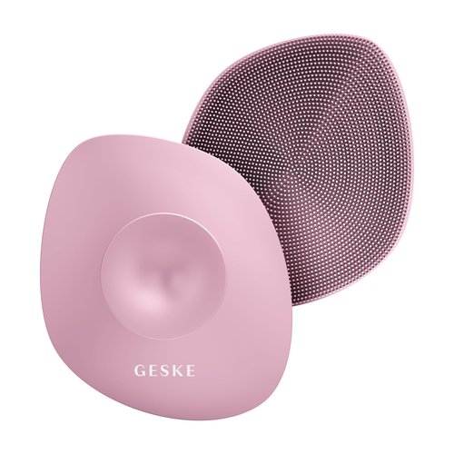 GESKE Body Brush | 4 in 1 | Design with Metal Ring | Cleansing Brush for The Entire Body | Professional Deep Cleaning | Soft Silicone Bristles | Ergonomic Two-Finger Design