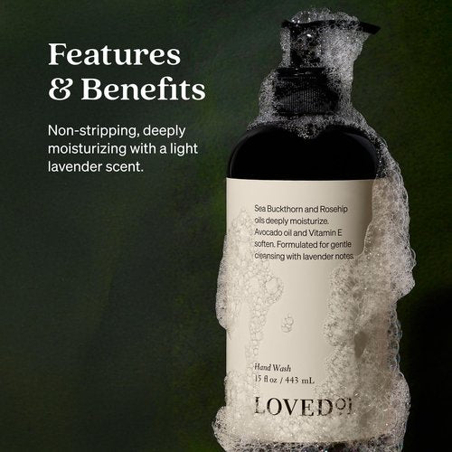 Loved01 Hand Care Duo, Oprah's Favorite Things, Cleansing & Moisturizing Bundle (15 Oz Hand Wash & 15 Oz Hand & Body Lotion)