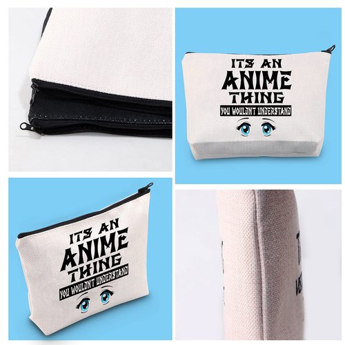 GJTIM Anime Fans Gift Anime Lovers Zipper Pouch It’s An Anime Thing You Won’t Understanding Cosmetic Makeup Bag for Anime Women (It’s An Anime Thing Makeup)