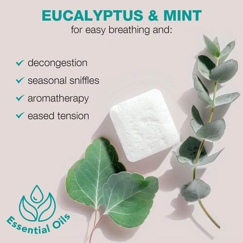 Shower Steamers Aromatherapy - USA Made with Natural Ingredients, Citrus and Eucalyptus Shower Bombs with Essential Oil, Self Care Gifts for Women & Men