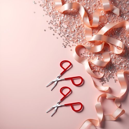 2Pcs Red yebrow Tweezer Stainless Steel Scissors Shaped Tweezers Slant Tip Tweezers Clip Hair Tweezer Beauty Tool for Women Girl Shave and Hair Removal