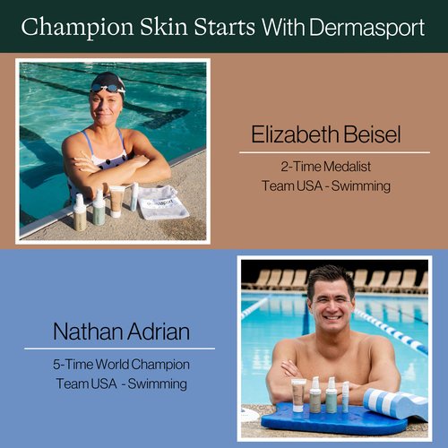 Dermasport Gentle Facial Cleanser for Athletes Hydrating Face Wash with Aloe and Hyaluronic Acid, Removes Chlorine Sweat & Sunscreen, Moisturizing Facewash for Men & Women, Fragrance/Paraben-Free