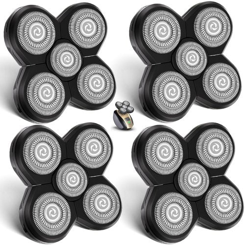 UPTARD Head Shaver Replacement Heads Shaver Replacement Blades Refills Compatible with Freebird Shaver (4)