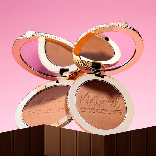 Too Faced Natural Chocolate Bronzer | Sheer-to-Medium Coverage with Natural Finish + Sun Kissed Glow, 0.31 Ounce, Caramel Cocoa