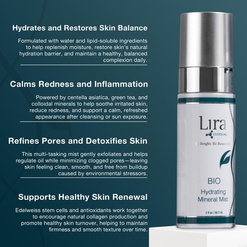 Lira Bio Hydrating Mineral Mist, 2.0 Fluid Ounce