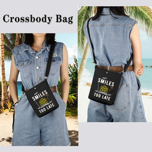 GJTIM Novelty DandD Game Dice Pouch When The Smiles It's Already Too Late Accessory Pouch Bag (SMILES CB)