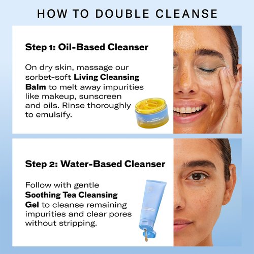 Then I Met You Soothing Tea Cleansing Gel, Vegan-Cruelty-Free Korean Skincare Cleanser with Fermented Rice, Centella, Hydrating Licorice, Glycerin, Exfoliator for Clear Skin Makeup Removal, 3.38 oz