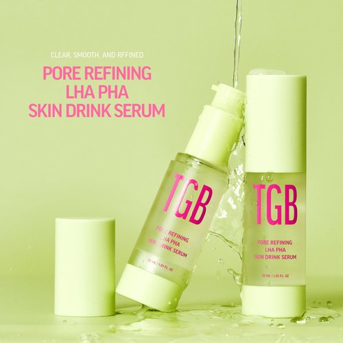 The Good Blends Pore Refining LHA PHA Skin Drink Serum – Korean HA Serum for Face 1.01 fl oz | Exfoliating & Hydrating Treatment for Oily Skin, Enlarged Pores & Uneven Skin Texture