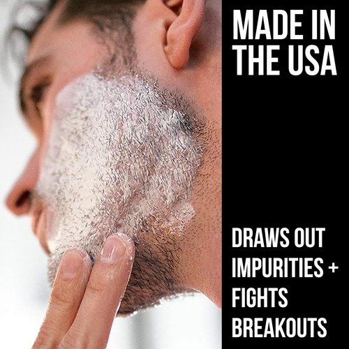 RUGGED & DAPPER - Premium Face Mask for Men - Deep Pore Cleansing Treatment - Fights Blackheads + Acne + Excess Oil - USA Made with Natural Kaolin Clay - 5.5 Oz