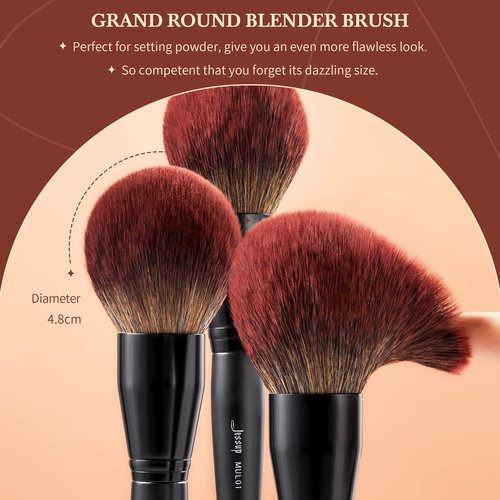 Jessup Face Makeup Brushes Set T273 with Makeup Sponge SP013