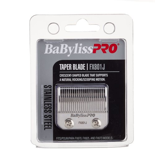 BaBylissPRO Barberology Stainless Steel Replacement Taper Blade for Hair Clippers (FX801J)
