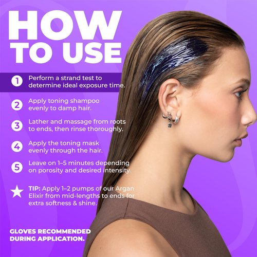 Naissant Set Purple Shampoo & Toning Mask | Eliminates Brassiness | Neutralizes Yellow & Orange Tones | Paraben, Ammonia & Sulfate Free | Pro-Vitamin B5, Olive Oil & Honey (Pearl Blonde) 10.1 Fl Oz